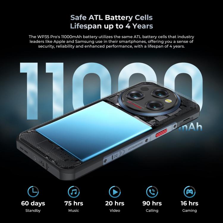 Oukitel WP35 Pro 5G Rugged Phone, 12GB+512GB, 6.6 inch MediaTek Dimensity 6300 Octa Core, NFC, OTG, Network: 5G Oukitel WP35 Pro 5G Rugged Phone, 12GB+512GB, 6.6 inch MediaTek Dimensity 6300 Octa Core, NFC, OTG, Network: 5G